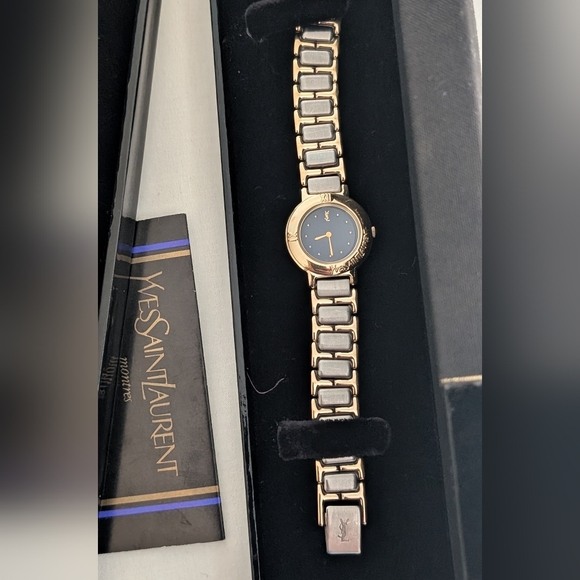 Yves Saint Laurent Gold and Silver Watch‎ Set (His And Her) - Picture 2 of 12